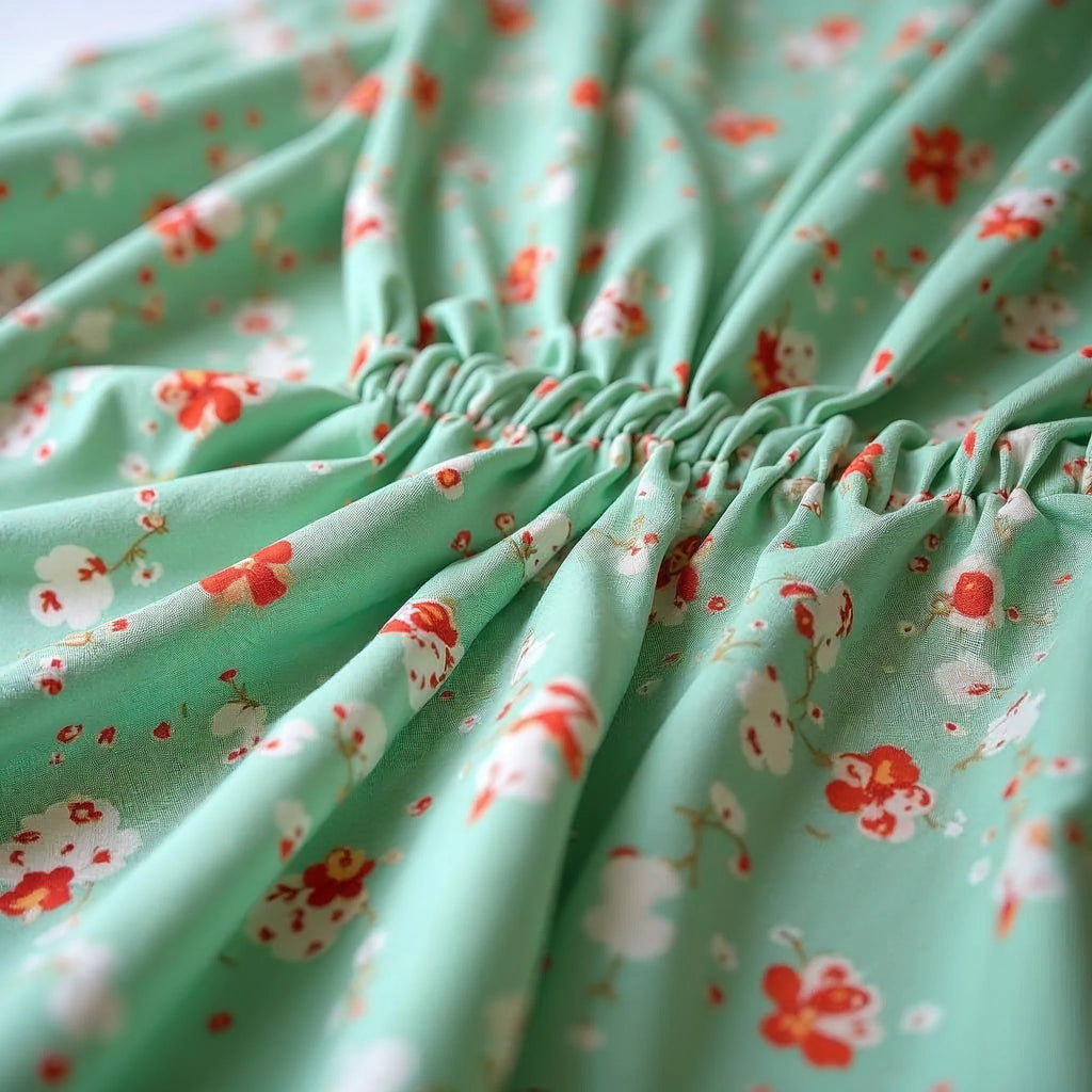 Verlaine - Floral V-Neck Smocked-Waist Midi Dress