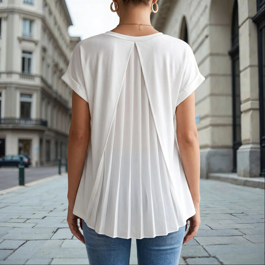 Vespin - Relaxed Fit Short-Sleeve Blouse