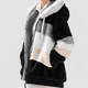 Adelaide | Women's Hooded Colour Block Faux Fur Jacket