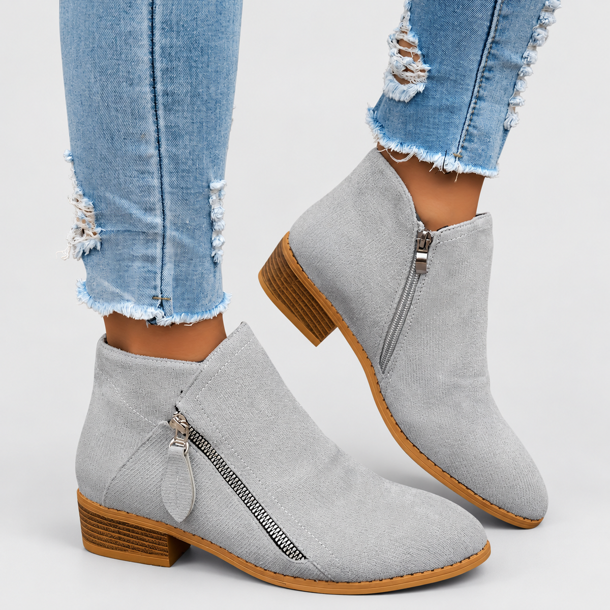 Women's Side-Zip Ankle Boots — view 6