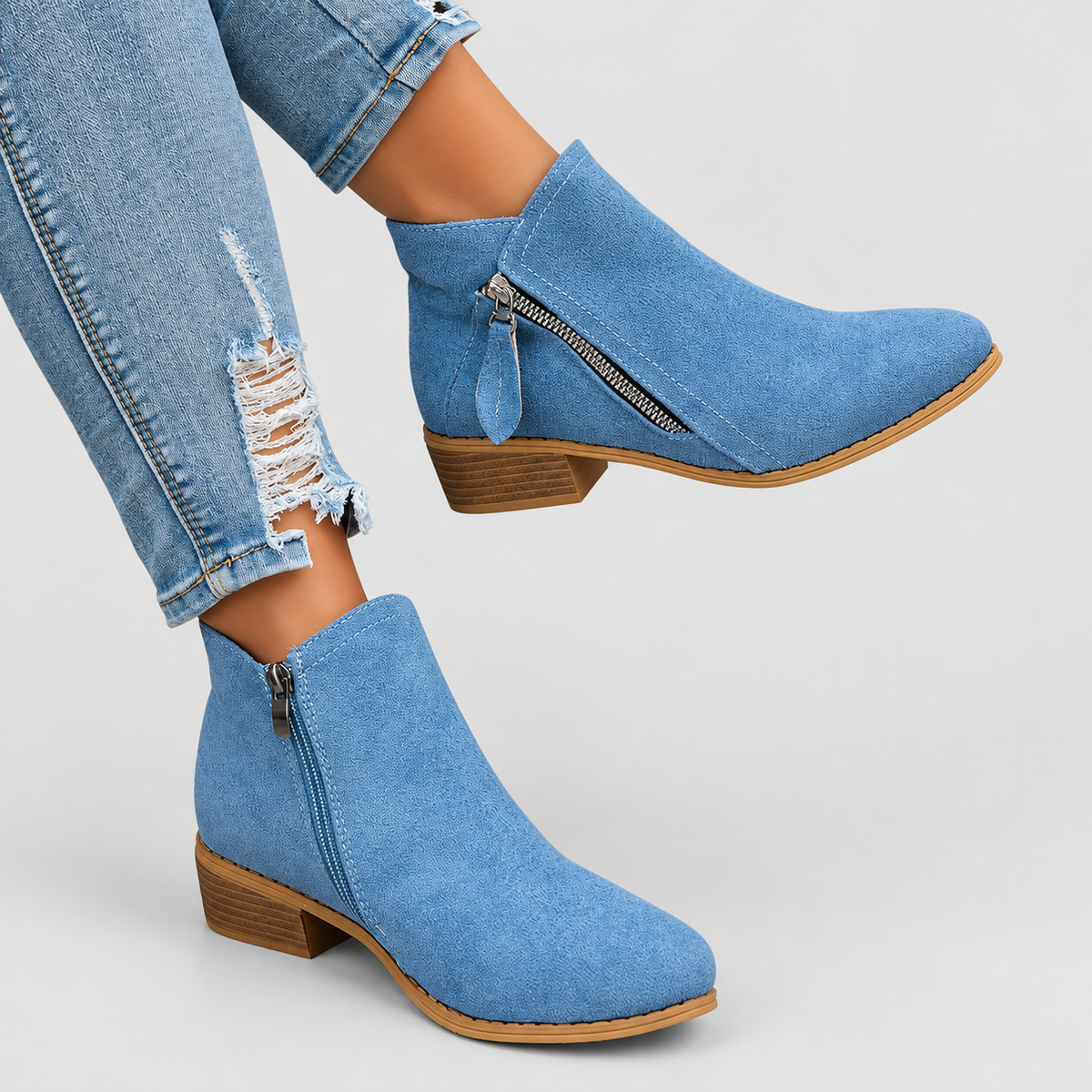Women's Side-Zip Ankle Boots — view 8