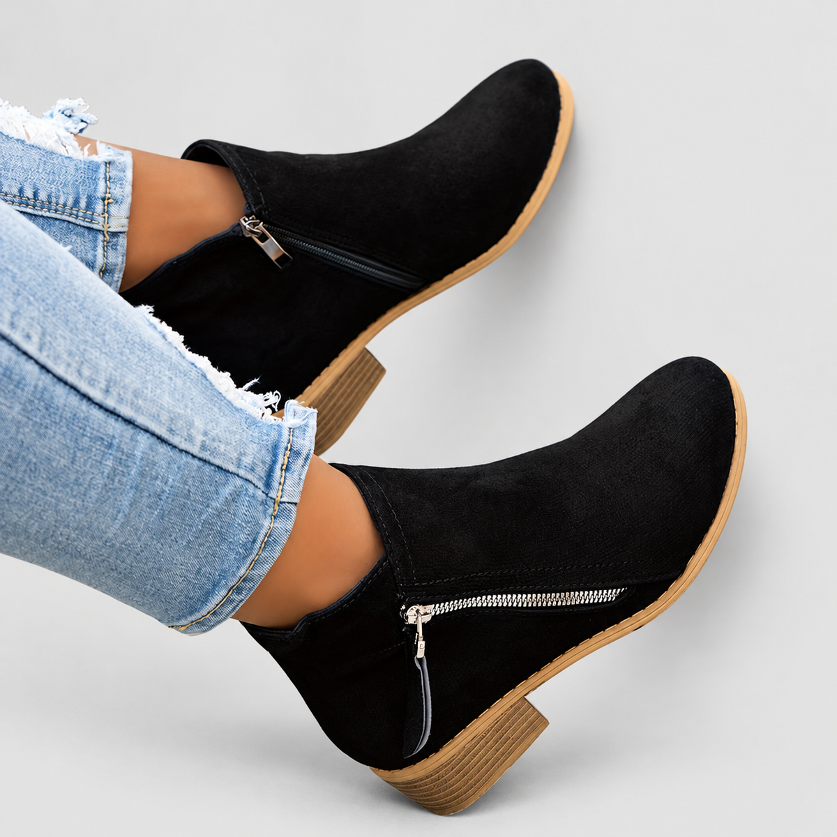 Women's Side-Zip Ankle Boots — view 9
