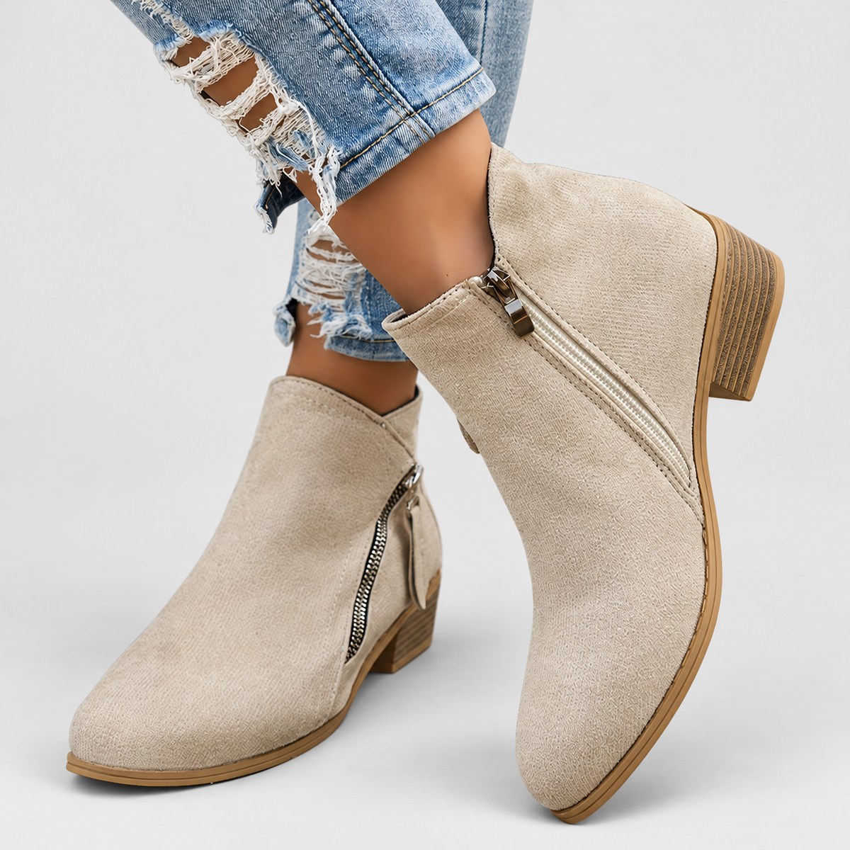 Women's Side-Zip Ankle Boots — view 11