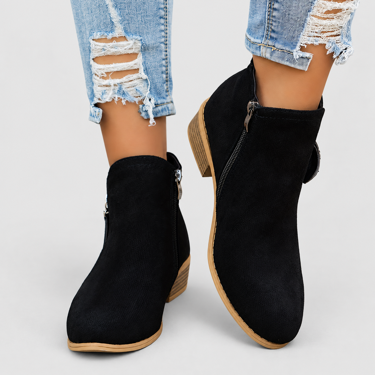 Women's Side-Zip Ankle Boots — view 15