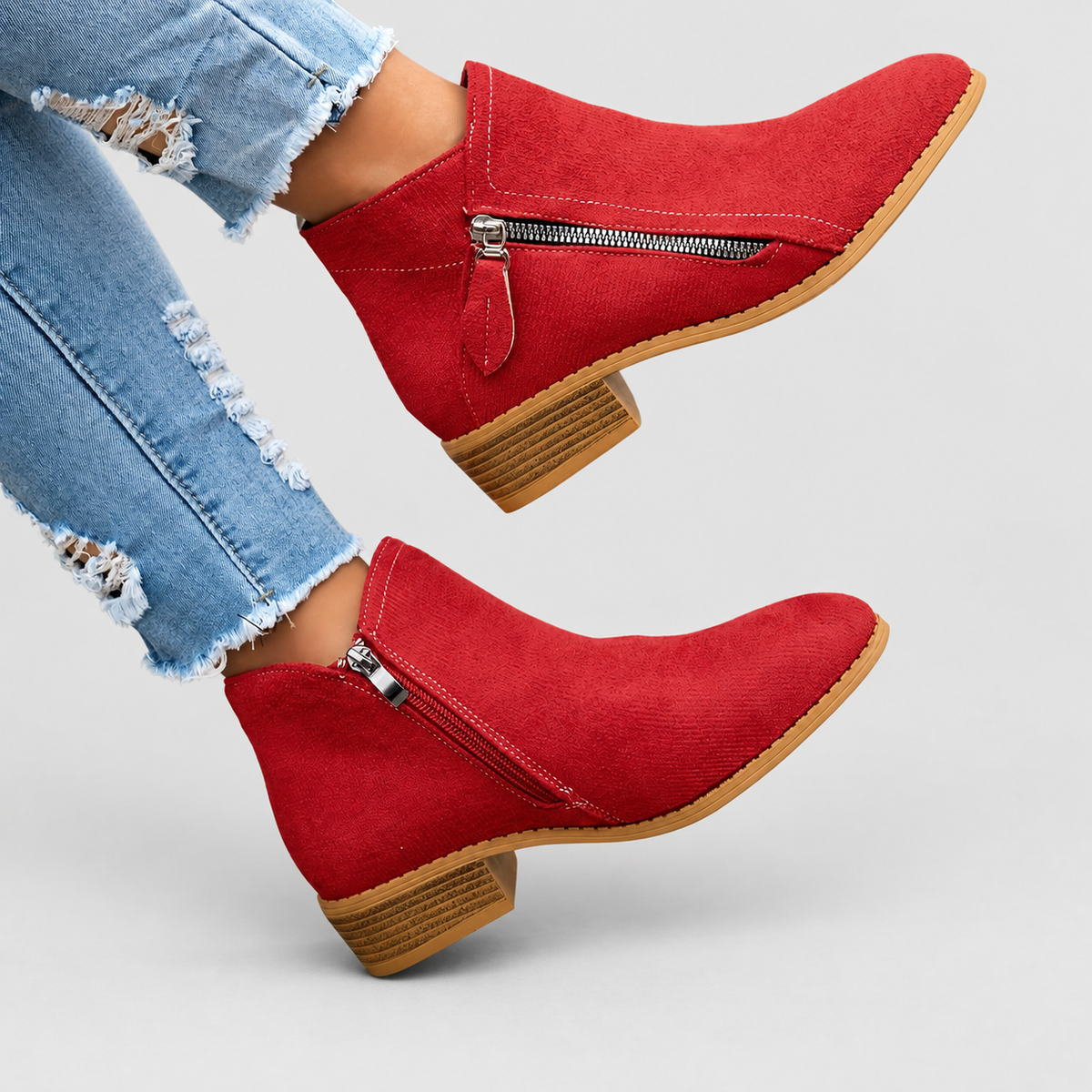 Women's Side-Zip Ankle Boots — view 17