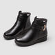 Adelia | Women's Fleece-Lined Ankle Boots with Buckle Detail