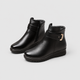 Adelia | Women's Fleece-Lined Ankle Boots with Buckle Detail
