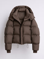 Aeron | Women's Cropped Puffer Jacket with Drawstring Hem