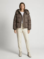 Aeron | Women's Cropped Puffer Jacket with Drawstring Hem