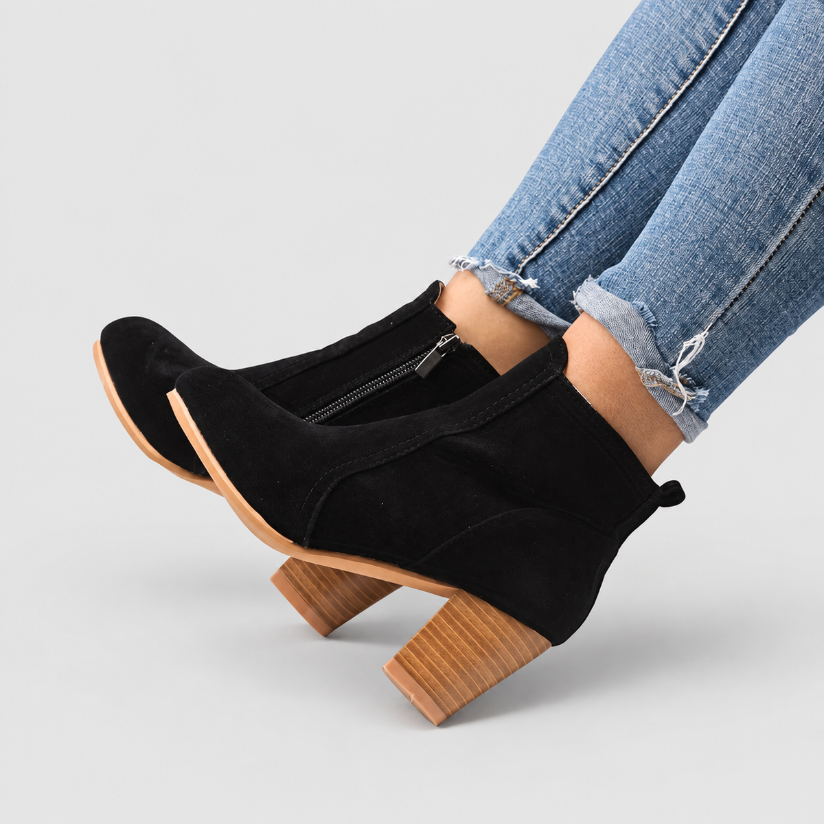 Women's Ankle Boots with Block Heel — view 7