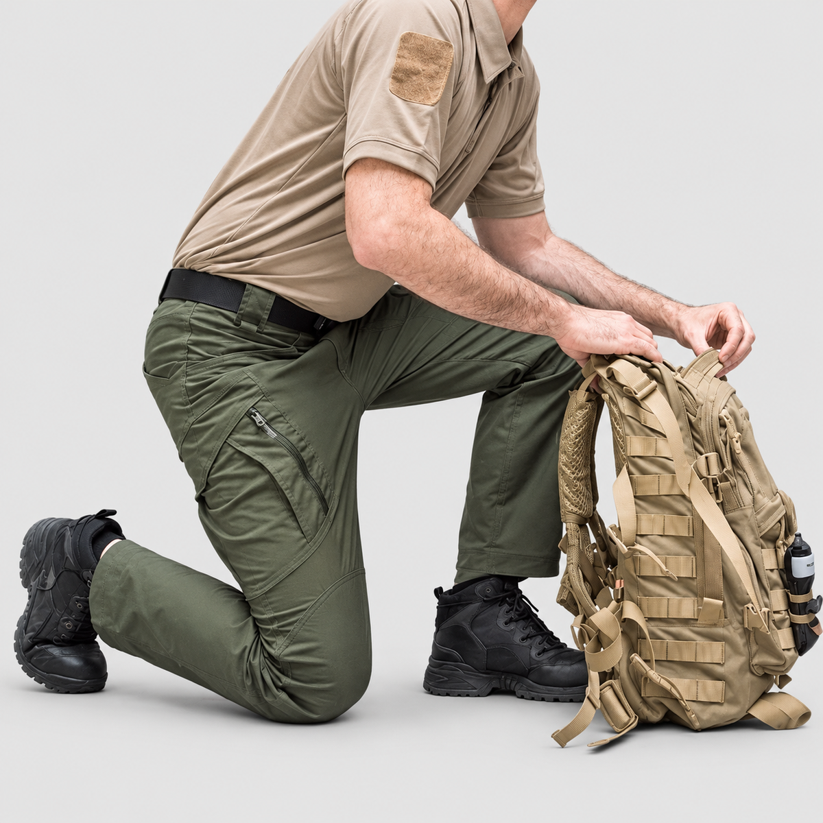 Men's Cargo Trousers with Flap Pockets — view 5