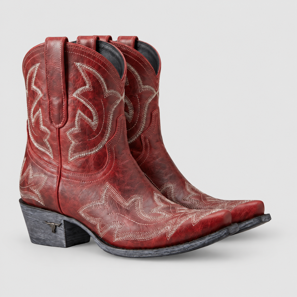 Women's Embroidered Western Boots with Pointed Toe — view 1