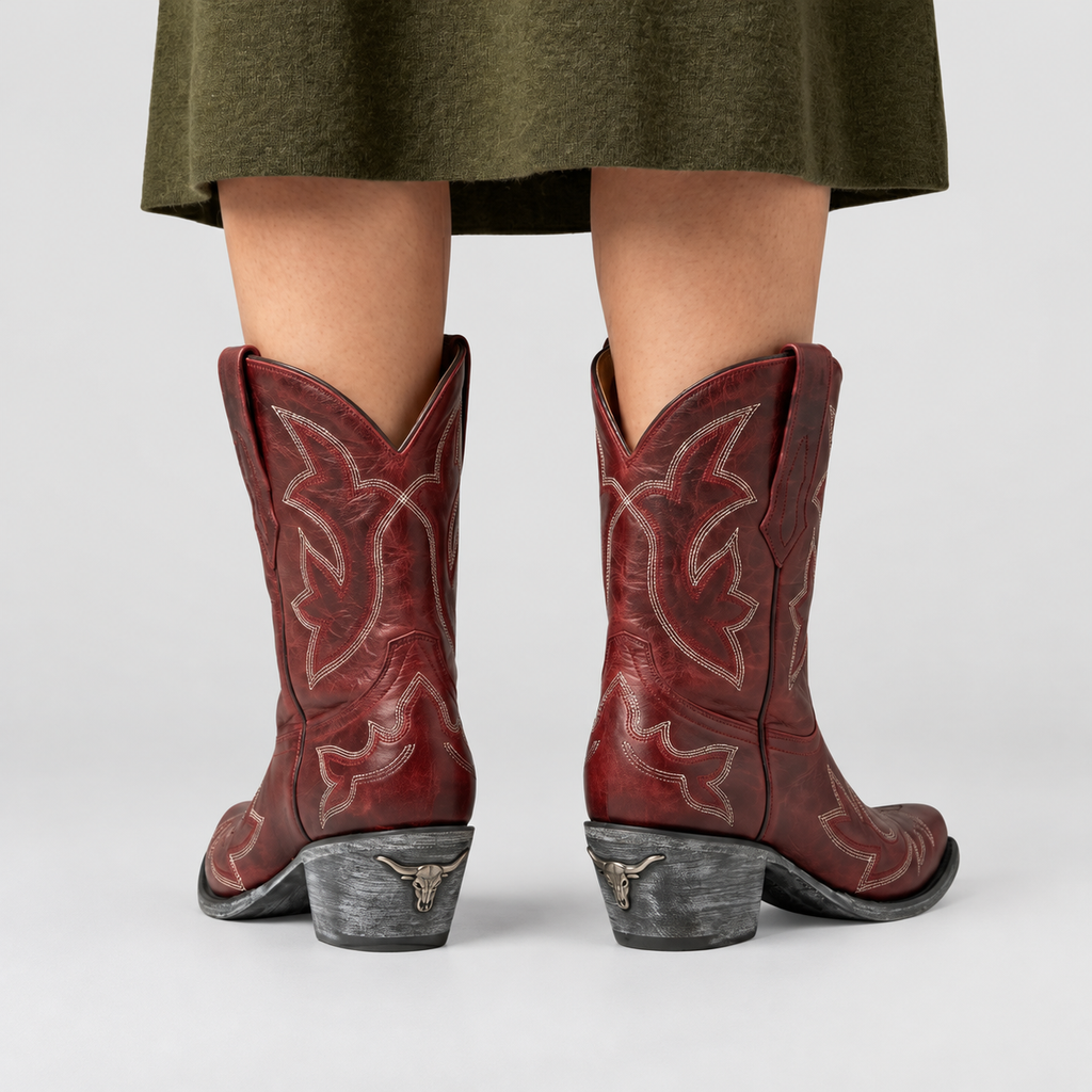 Women's Embroidered Western Boots with Pointed Toe — view 4