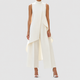 Alessia | Women's High-Neck Top and Wide-Leg Trouser Set