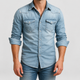 Aloysius | Men's Casual Denim Shirt