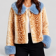 Anabella | Women's Cropped Faux Fur Jacket with Contrast Trim