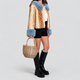 Anabella | Women's Cropped Faux Fur Jacket with Contrast Trim