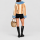 Anabella | Women's Cropped Faux Fur Jacket with Contrast Trim