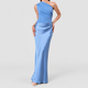Anastasia | Women's One-Shoulder Draped Party Maxi Dress
