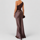 Anastasia | Women's One-Shoulder Draped Party Maxi Dress