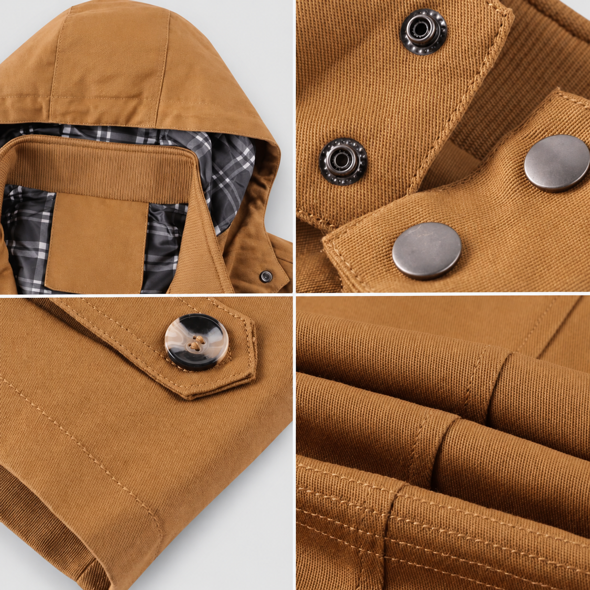 Men's Hooded Fleece-Lined Jacket — view 4