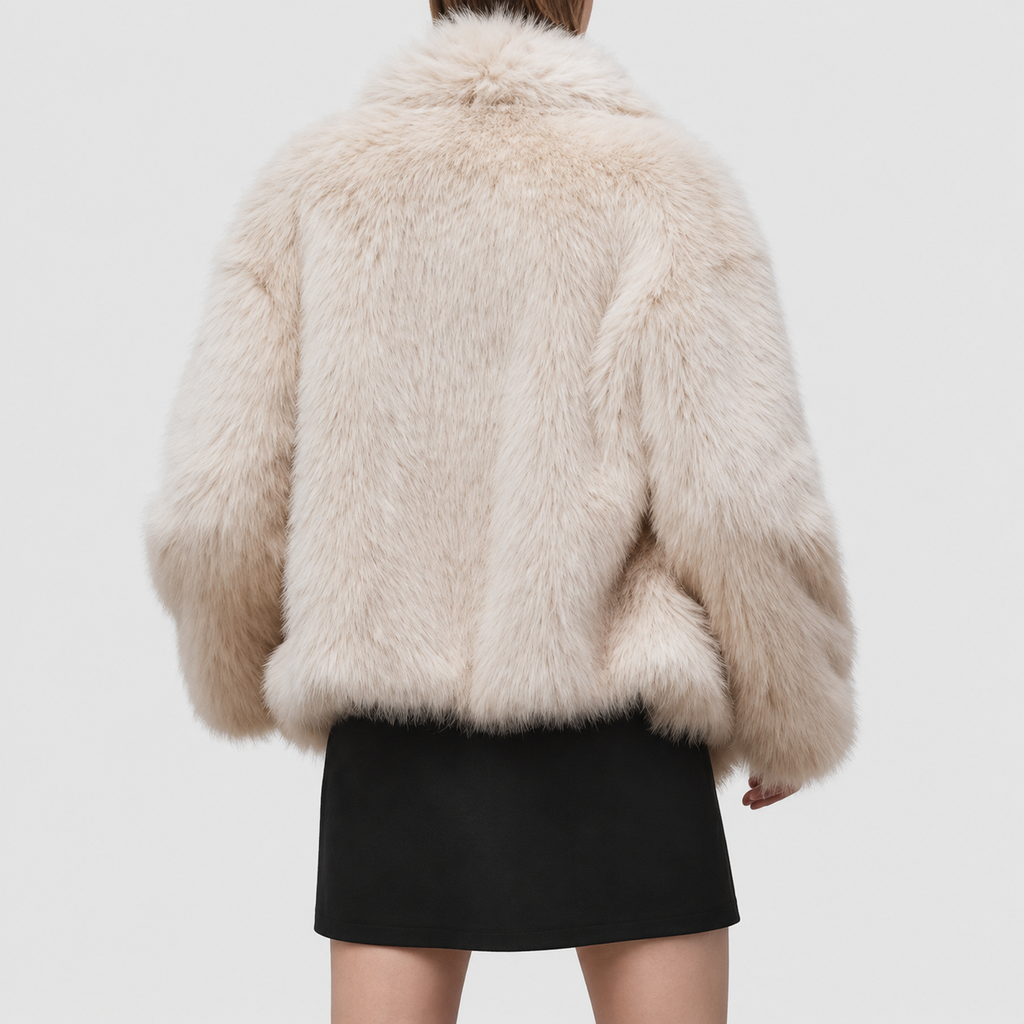 Women's Oversized Fluffy Large Lapel Coat — view 2