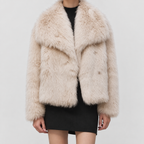 Women's Oversized Fluffy Large Lapel Coat — view 3