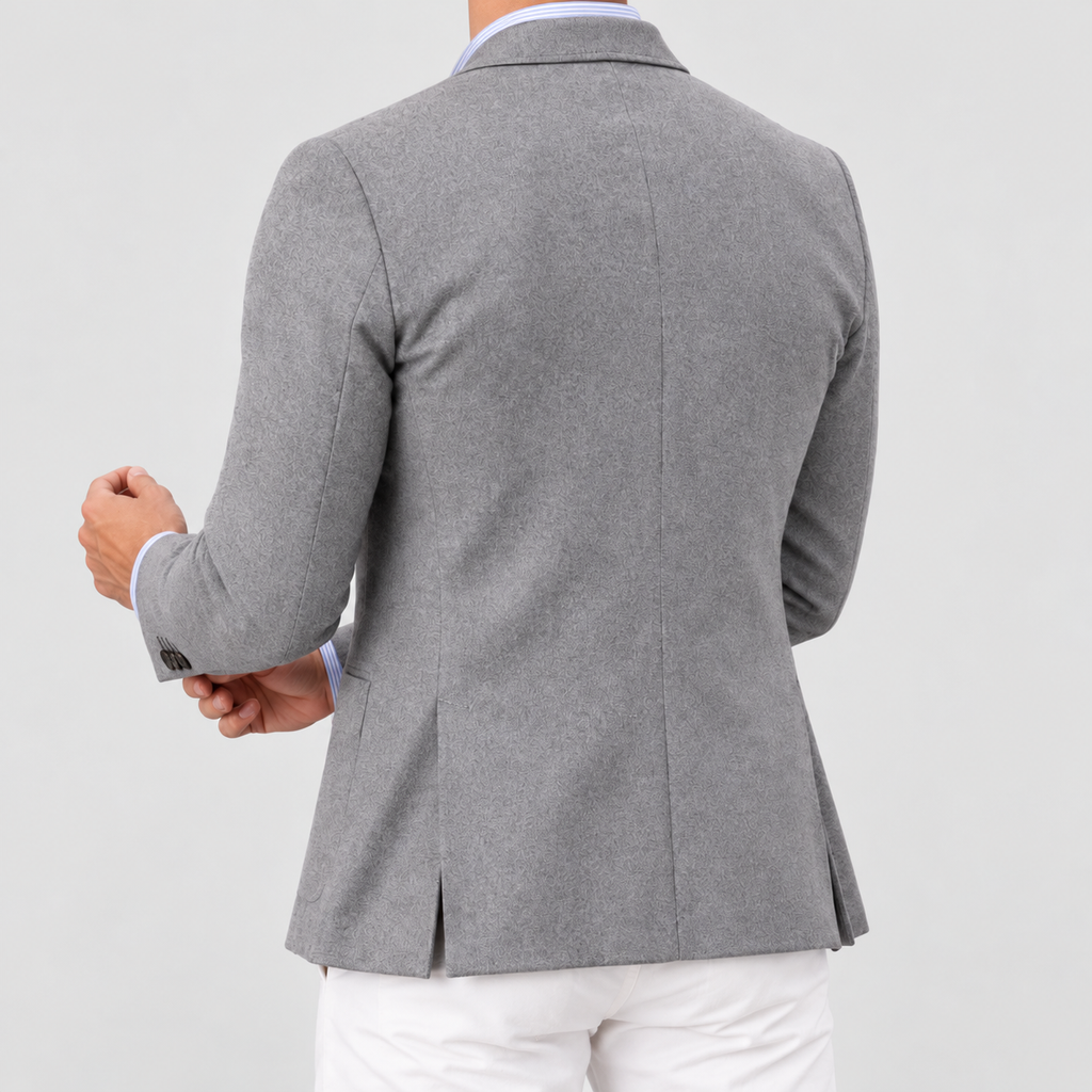 Men's Soft Knit Blazer Jacket with Tailored Fit — view 10