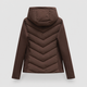 Belinda | Women's Chevron Quilted Jacket with Hood