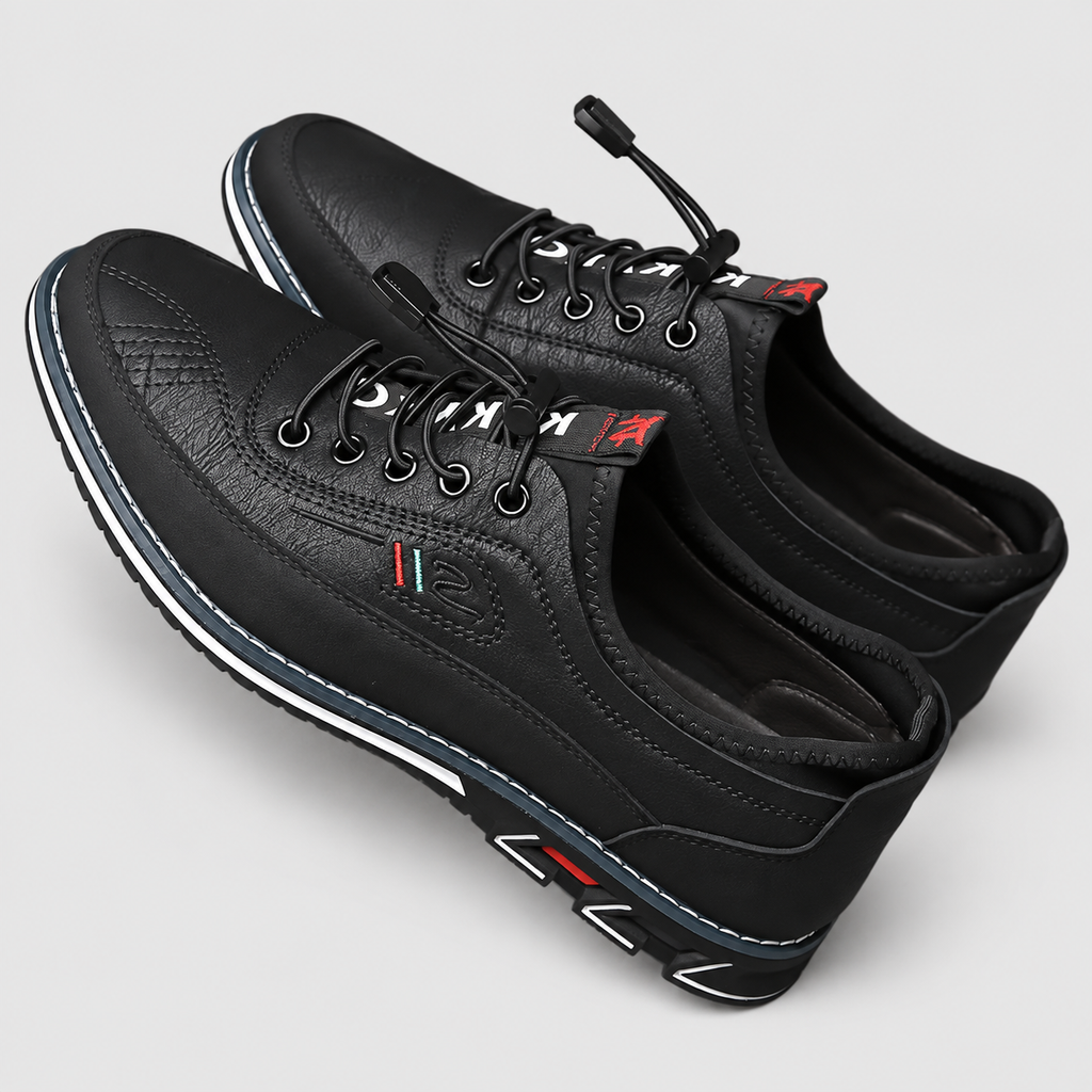 Men's Leather-Look Lace-Up Shoes — view 13