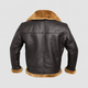 Bertram-James | Men's Lined Leather-Look Flight Jacket