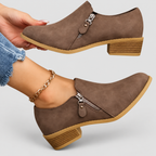Women's Faux Suede Side-Zip Ankle Boots — view 3