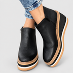 Women's Zip-Up Wedge Ankle Boots — view 2