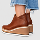 Bronwen | Women's Zip-Up Wedge Ankle Boots
