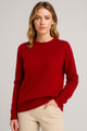 Catrin | Women's Crew Neck Jumper with Ribbed Trim