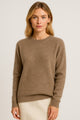 Catrin | Women's Crew Neck Jumper with Ribbed Trim