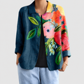 Women's Painted Poppy Blouse in Multicolour — view 1