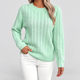 Cecilia | Women's Cable-Knit Crew-Neck Jumper