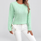 Cecilia | Women's Cable-Knit Crew-Neck Jumper