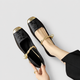 Christabel | Women's Mary Jane Shoes with Metallic Trim and Low Heel