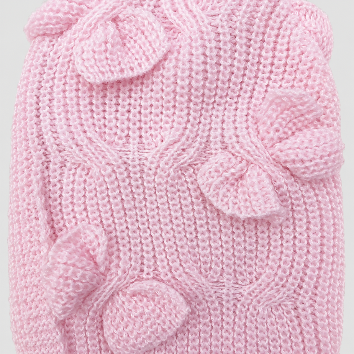 Women's Bow-Detail Long-Sleeve Cable-Knit Cardigan — view 7