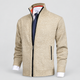 Conrad | Men's Fleece-Lined Zip-Up Knit Cardigan with Stand Collar