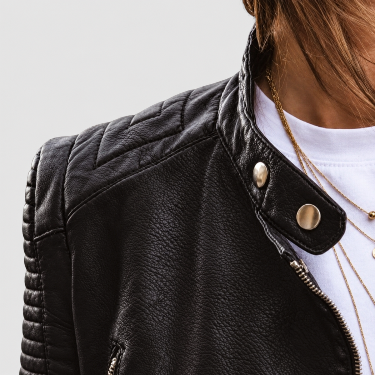 Women's Quilted Biker Jacket — view 2