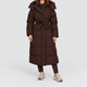 Coralina | Women's Maxi Puffer Jacket with Hood and Belt
