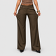 Cordelia | Women's High-Waist Wide-Leg Trousers with Double-Button Waist