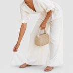 Women's Wrap-Front Wide-Leg Jumpsuit with Defined Waist — view 3
