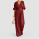 Cordelia | Women's Wrap-Front Wide-Leg Jumpsuit with Defined Waist