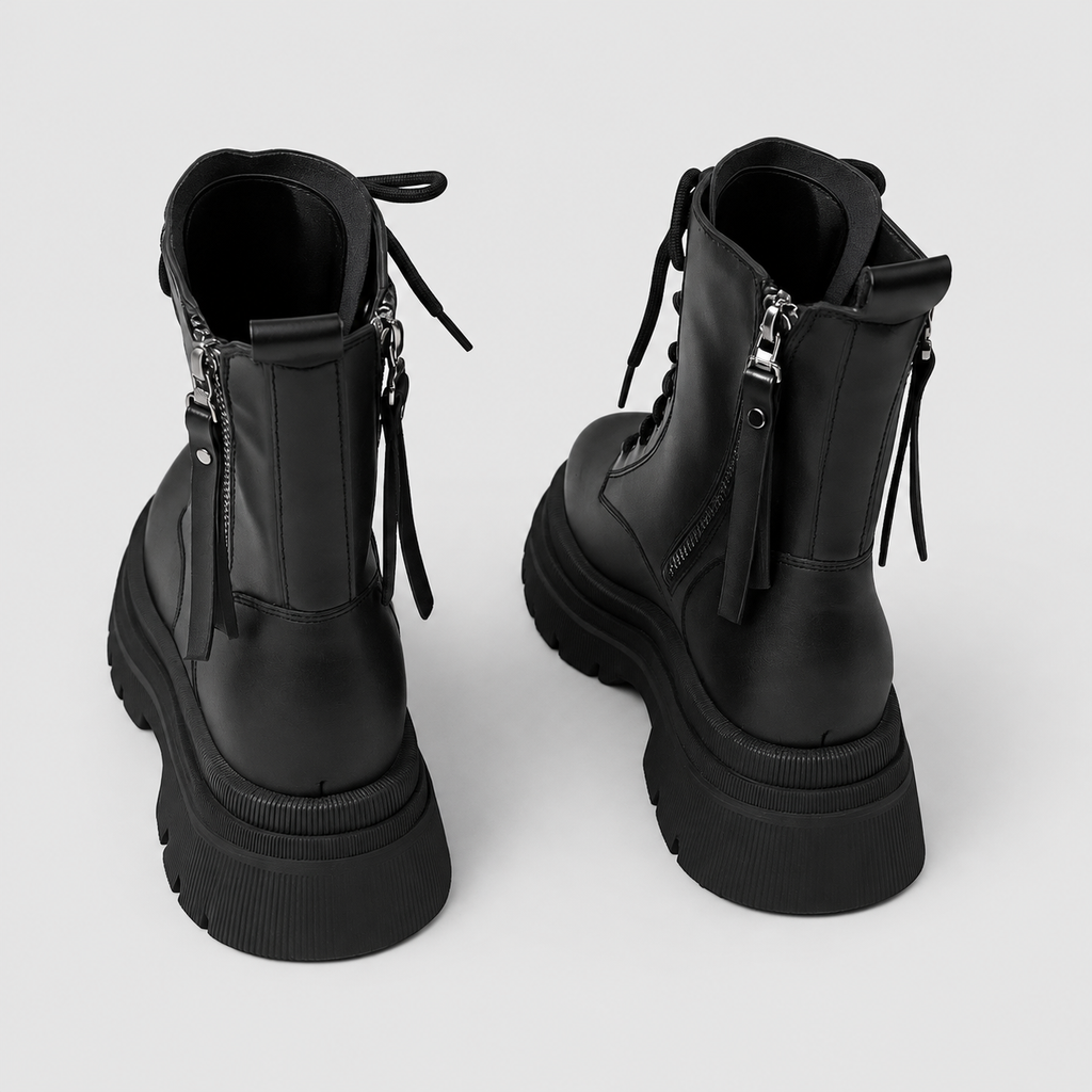 Women's Platform Lace-Up Ankle Boots — view 2