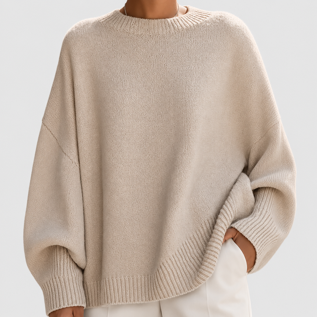 Women's Oversized Asymmetric Hem Jumper — view 2