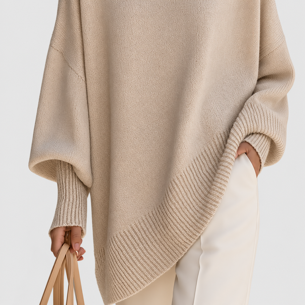 Women's Oversized Asymmetric Hem Jumper — view 3